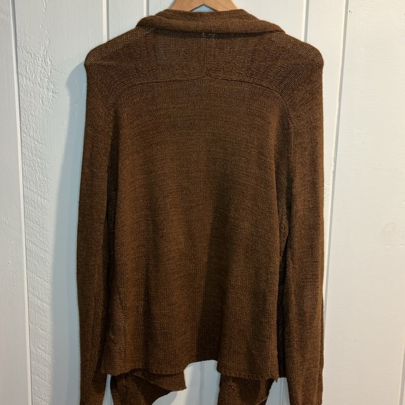 Coldwater Creek Brown Open Cardigan - Picture 7 of 8